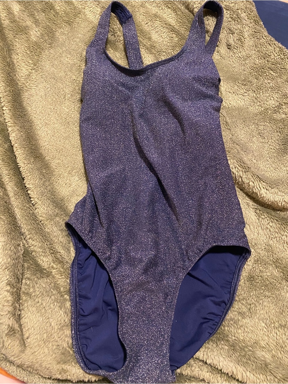 Shimmery Purple One-Piece Swimsuit